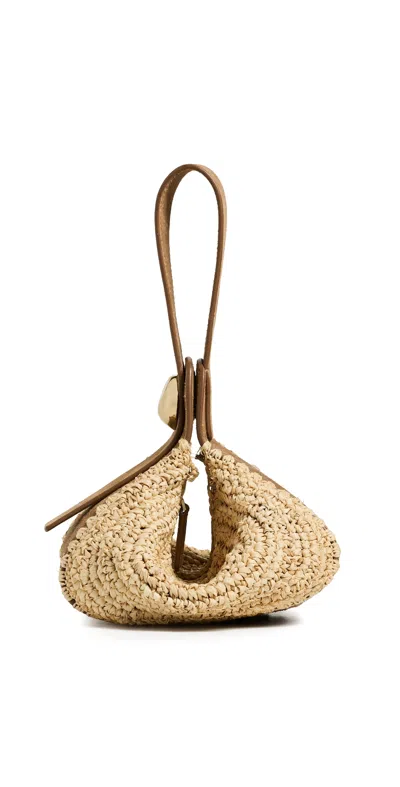 Madewell Drop Handheld Wrislet Aged Cognac Multi