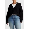 Madewell V-neck Drop-shoulder Cardigan In Black