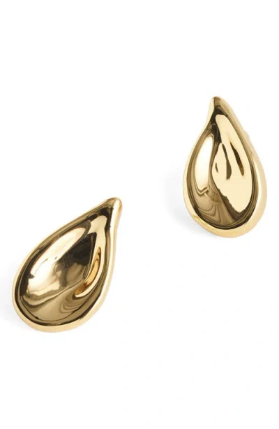 Madewell Droplet Stud Earrings In Gold