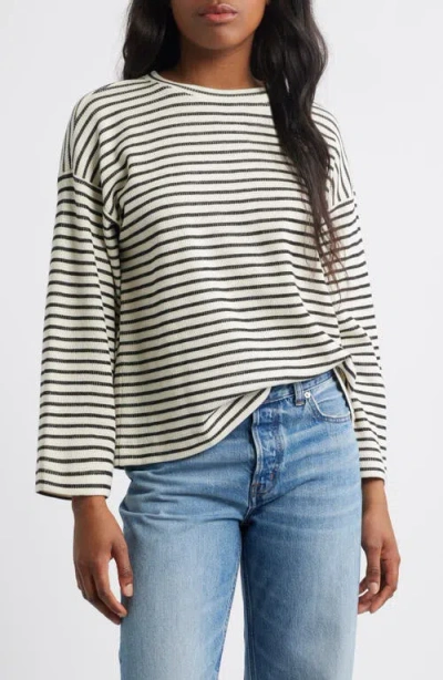 Madewell Easy Long Sleeve T-shirt In Multi