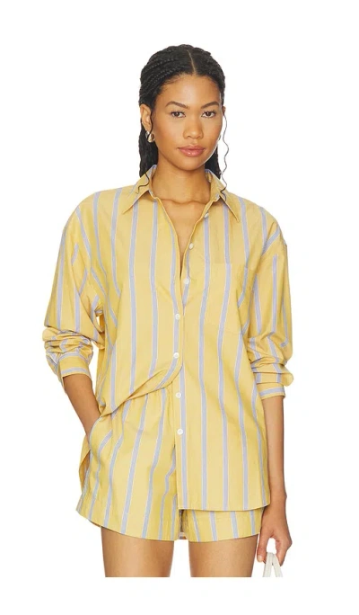 Madewell Easy Shirt In Gold