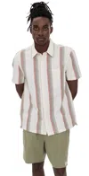 Madewell Easy Shirt In Baird Cotton Linen Vintage Ivory