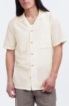 Madewell Easy Stripe Cotton Camp Shirt In Lighthouse