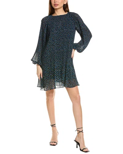 Madewell Effie Accordion Pleated A-line Dress In Blue