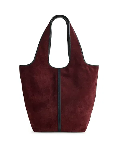 Madewell The Ellis Shopper Tote In Burgundy