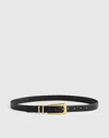 Madewell Elongated-buckle Belt In Black