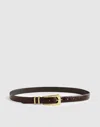 Madewell Elongated-buckle Belt In Brown