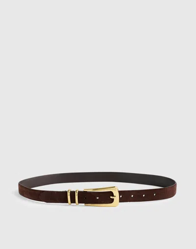 MADEWELL ELONGATED-BUCKLE BELT