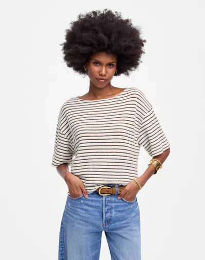 Madewell Embroidered Boxy Knit Tee