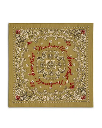 Madewell Embroidered Cotton Bandana Scarf In Multi