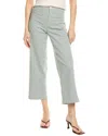 Madewell Crop Emmett Pants Faded River Stripe In Blue