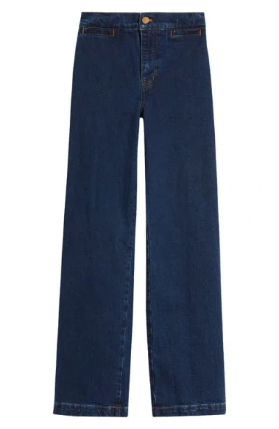 Madewell Emmett Wide Leg Jeans In Leffers Wash