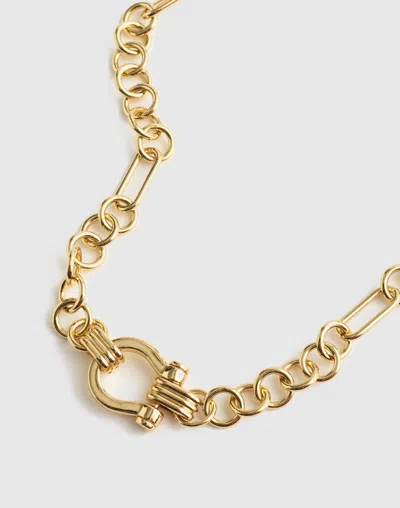Madewell Equestrian Chunky Chain Necklace In Gold