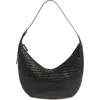Madewell The Essential Curve Shoulder Bag In True Black