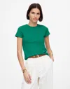 Madewell Essential Slim Tee In Verdant Green