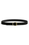 Madewell Essential Suede Belt In True Black