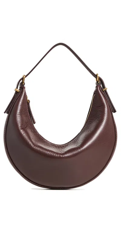 Madewell Essentials Crescent Mini Crossbody Bag Chocolate Raisin In Brown