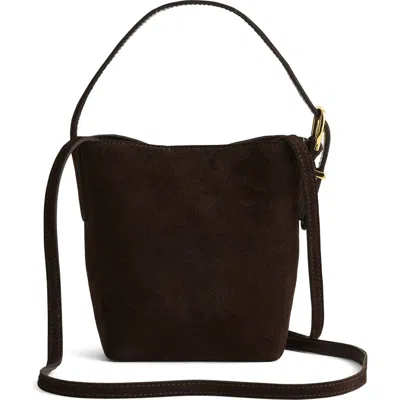 Madewell Essentials Micro Bucket Bag In Brown