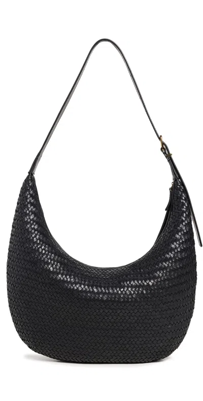 Madewell Essentials Slouch Hobo Woven True Black
