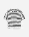 Madewell Everyday Boxy Crop Tee In Black
