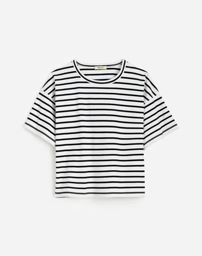 Madewell Everyday Boxy Crop Tee In Lighthouse