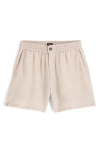 Madewell Everywear Linen Shorts In Oat