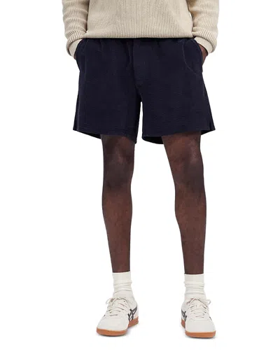 Madewell Everywhere Cotton Stretch Seersucker Shorts In Juniper Berry