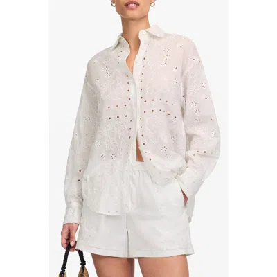 Madewell Eyelet Pull-on Shorts In White
