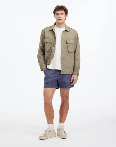 Madewell Fatigue Shorts In Basalt Blue