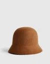 Madewell Felted Wool Bucket Hat In Brown