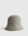 Madewell Felted Wool Bucket Hat In Gray