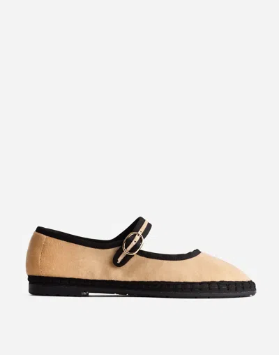 Madewell Flabelus Theodora Mary Janes In Earthy Mocha