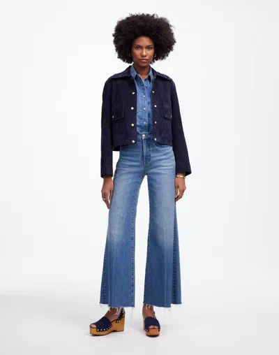 Madewell Flared Wide-leg Jeans In Oneida Wash