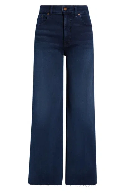 Madewell Flared Wide Leg Jeans In Blue