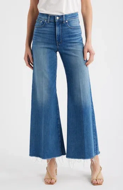 Madewell Flared Wide Leg Jeans In Blue