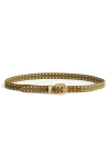 Madewell Flat Studded Western Suede Belt In Gold