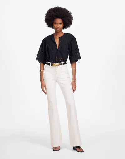 Madewell Flea Market Flare Jeans In Pure White