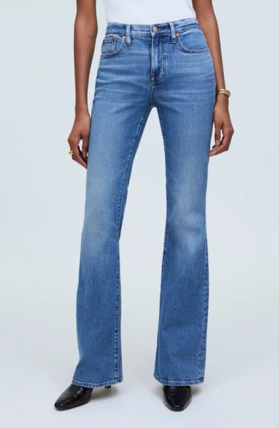 Madewell The Perfect Vintage Ripped High Waist Flare Jeans In Amaretto Wash