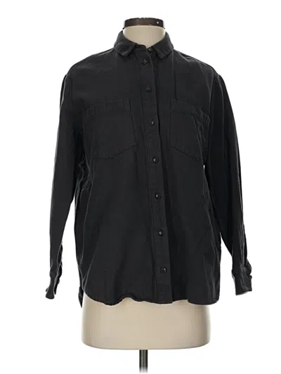 Pre-owned Madewell Fleece Jacket In Black