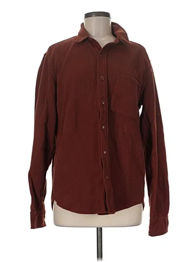 Pre-owned Madewell Fleece Jacket In Brown