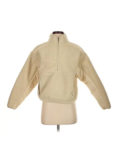 Pre-owned Madewell Fleece Jacket In Gold
