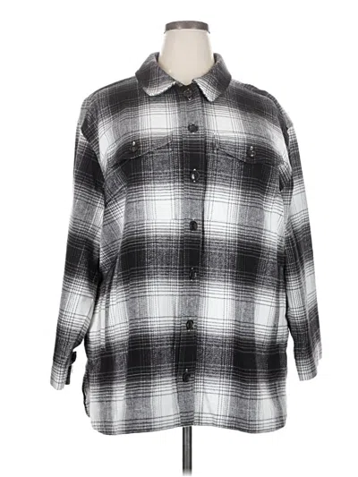 Pre-owned Madewell Fleece Jacket In Gray