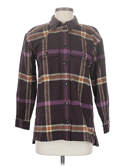 Pre-owned Madewell Fleece Jacket In Purple