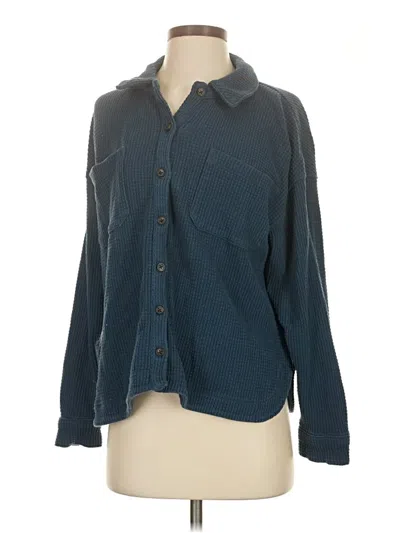 Pre-owned Madewell Fleece Jacket In Teal