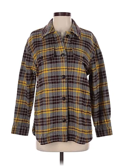 Pre-owned Madewell Fleece Jacket In Yellow