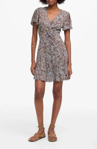 Madewell Floral Button-up Mini Sundress