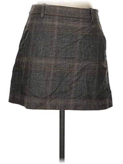 Pre-owned Madewell Formal Skirt In Brown