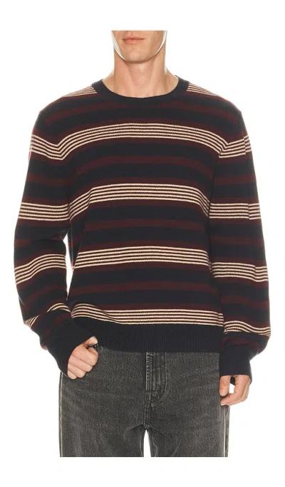 Madewell Frances Stripe Crewneck Sweater In Multi