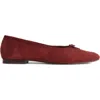 Madewell Francine Ballet Flat In Burgundy