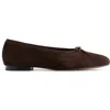 Madewell Francine Ballet Flat In Dark Carob